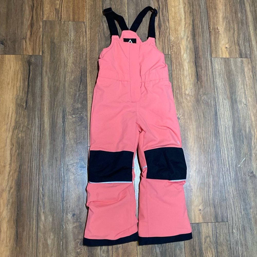 LIKE NEW Ripzone Size 6 kids snowpants coral pink